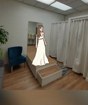 Tita's Atelier: doblé space for fitting room