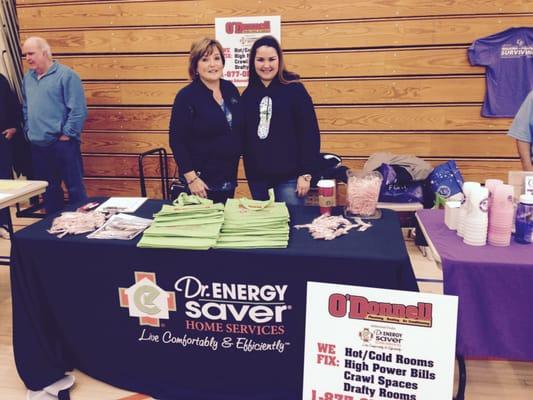 Lori & Kristina representing O'Donnell's at Horsham 5K Race to give back to the Community