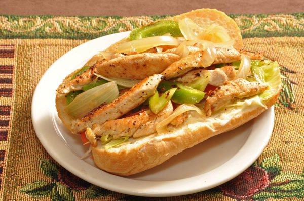 Chicken Philly sandwich