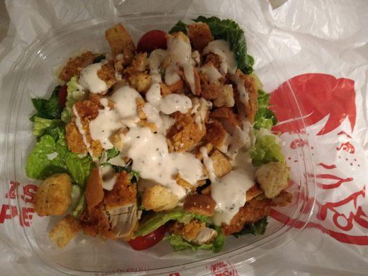 Great Spicy Chicken Caesar Salad!