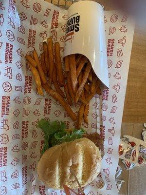 Fish Sandwich & Sweet Potato Fries