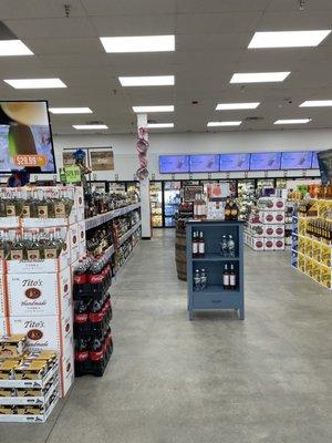 Looking toward the enormous back wall of 47 refrigerated sections!