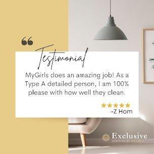 Our mission at Exclusive Services by MyGirls is to exceed your expectations!