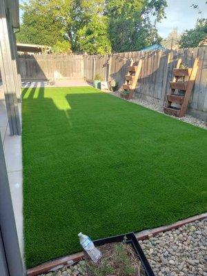 Artificial turf installation