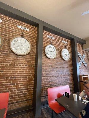 East to west clocks