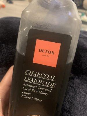 Charcoal lemonade