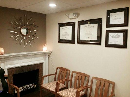 Modern waiting room area.