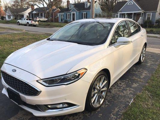 My nice clean car, but look at the hood near the opening.