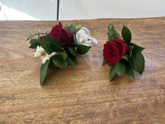 Corsage and boutonnière