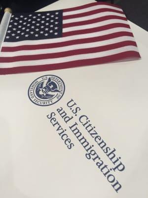 Citizenship flag and certificate