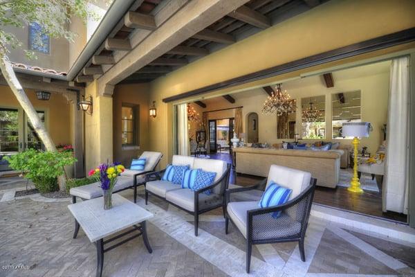 Outdoor living is as important as indoor living in North Scottsdale!  With 300+ days a year of SUNSHINE, enjoy your outdoors!