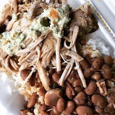 Pernil rice & beans