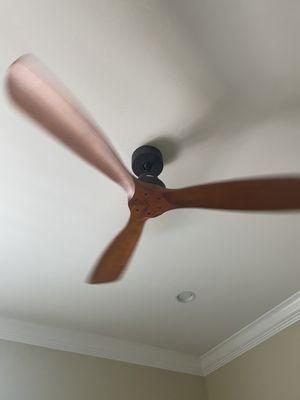 This fan is surprisingly powerful. We just use the number one setting.