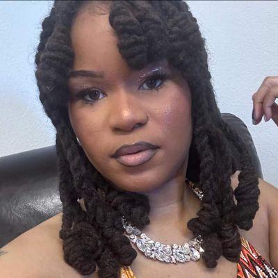 Long hair loc protective bell styles