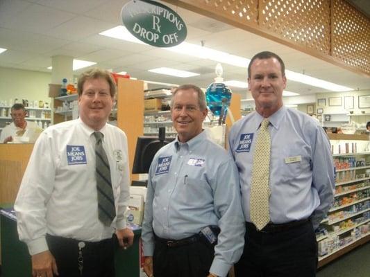 Owner David Burke, Congressman Joe Wilson and Owner Tim Burke