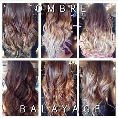 Ombre vs. Balayage.