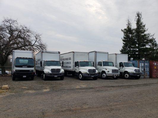 6 fully loaded 26ft Trucks. The largest moving trucks there are, loaded with all of the professional supplies you need