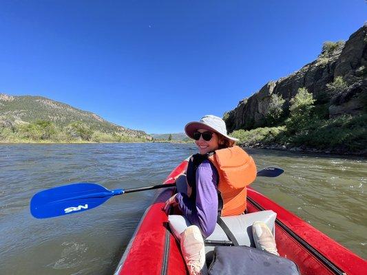 Rocky Mountain kayaking in the rio grande