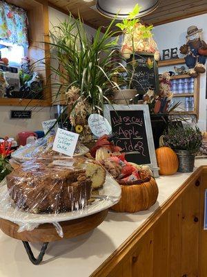 Yummy baked goods on counter