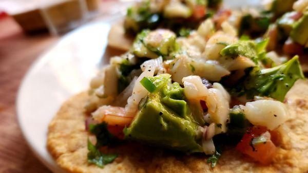 The ceviche tostada of your dreams!