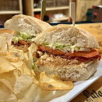 Smoked Salmon BLT Sandwich