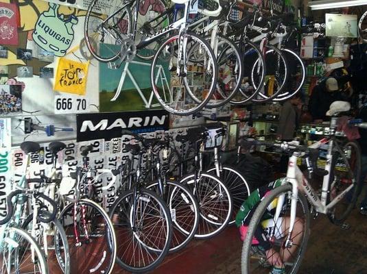 Someone from the Mash crew fixin his bike.