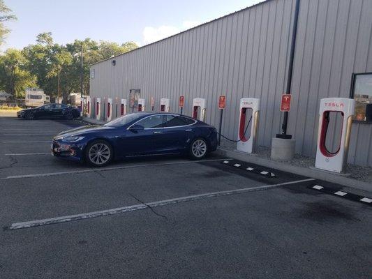 Superchargers on Warren Street in Bishop, California.