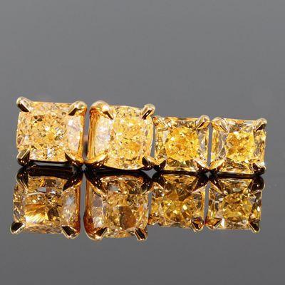 Canary Diamond Earrings