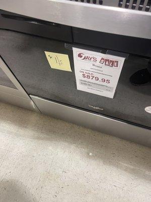 Pretty good price but not the stove I wanted.