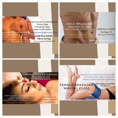 Waxing classes for Estheticians