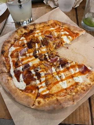 Buffalo chicken pizza