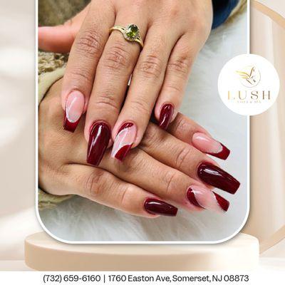 Warm up your style with cozy, winter-inspired nails!  
Embrace deep reds and sleek matte designs this winter.