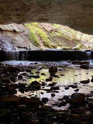 Inside cave at Devils Icebox.