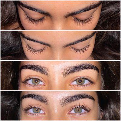 1st photo: Before
2nd photo: After, Keratin Lash Lift
3rd photo: Before, Eyes open
4th photo: After, Eyes open Keratin Lash Lift