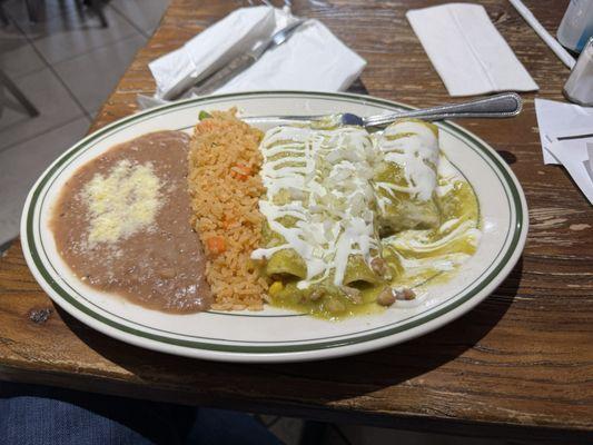 chicken enchiladas