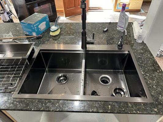 New sink install.