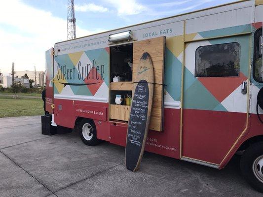 Food truck at a wedding