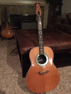 Ovation Balladeer 37 years old new. The Guitar Repair Shop