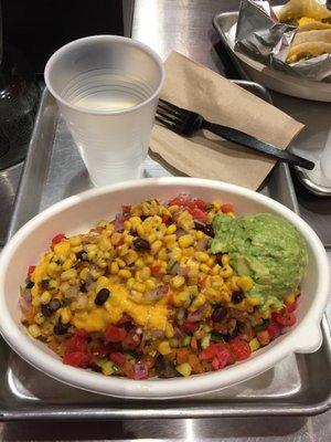 Grilled veggie burrito bowl