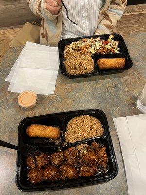 Sesame Chicken and Hibachi Chicken