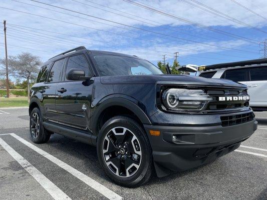 Ford Bronco Sport after a maintenance wash