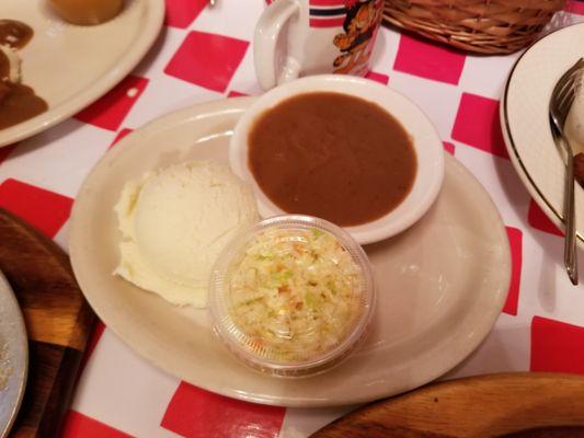 More of those mashed potatoes with gravy -- just need more potatoes. :)