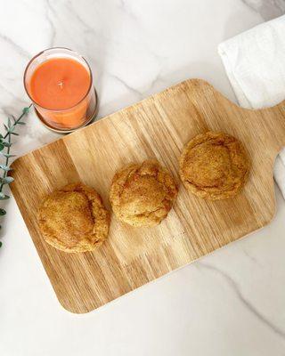 Pumpkin Snickerdoodle - made with real pumpkin puree.