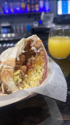 Breakfast wrap will put ya in a food coma. Soo good.