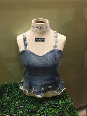 Designs made from Lucky Brand scraps by students of Santa Monica College Fashion Design