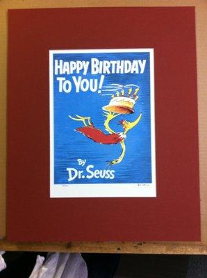 Fun Framing Idea's!  Before Seuss was ousted.