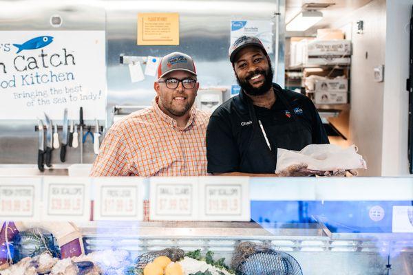 Charles, our Meridian manager is an OG with Caplinger's. He was 15 years old when he and Andrew 1st worked together at 56th St. Fish Market.