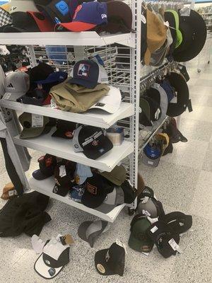 Ross's clientele just toss things wherever. They don't have the common courtesy to put things back the way they found it.