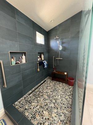 Shower on completion of remodeling