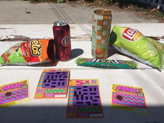 Great little store to get some chips,Drinks & of course some scratchers. Sitting in their little picnic table they have outside